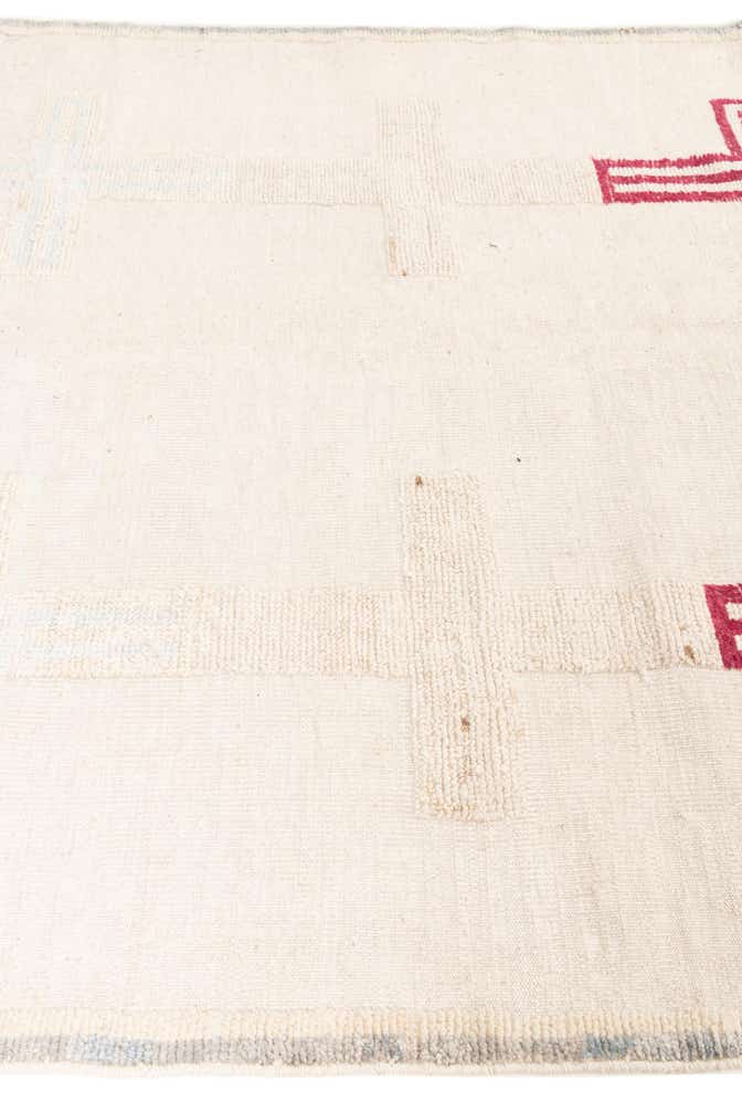 5' 8 x 9' 5 Hand Knotted Moroccan Wool Rug