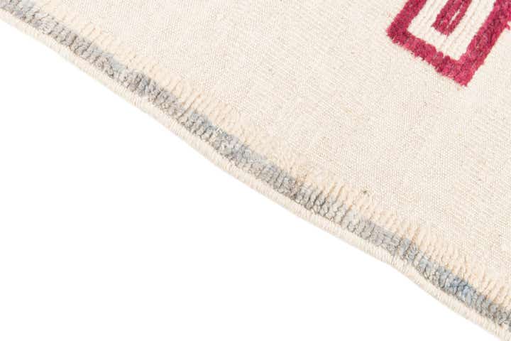 5' 8 x 9' 5 Hand Knotted Moroccan Wool Rug