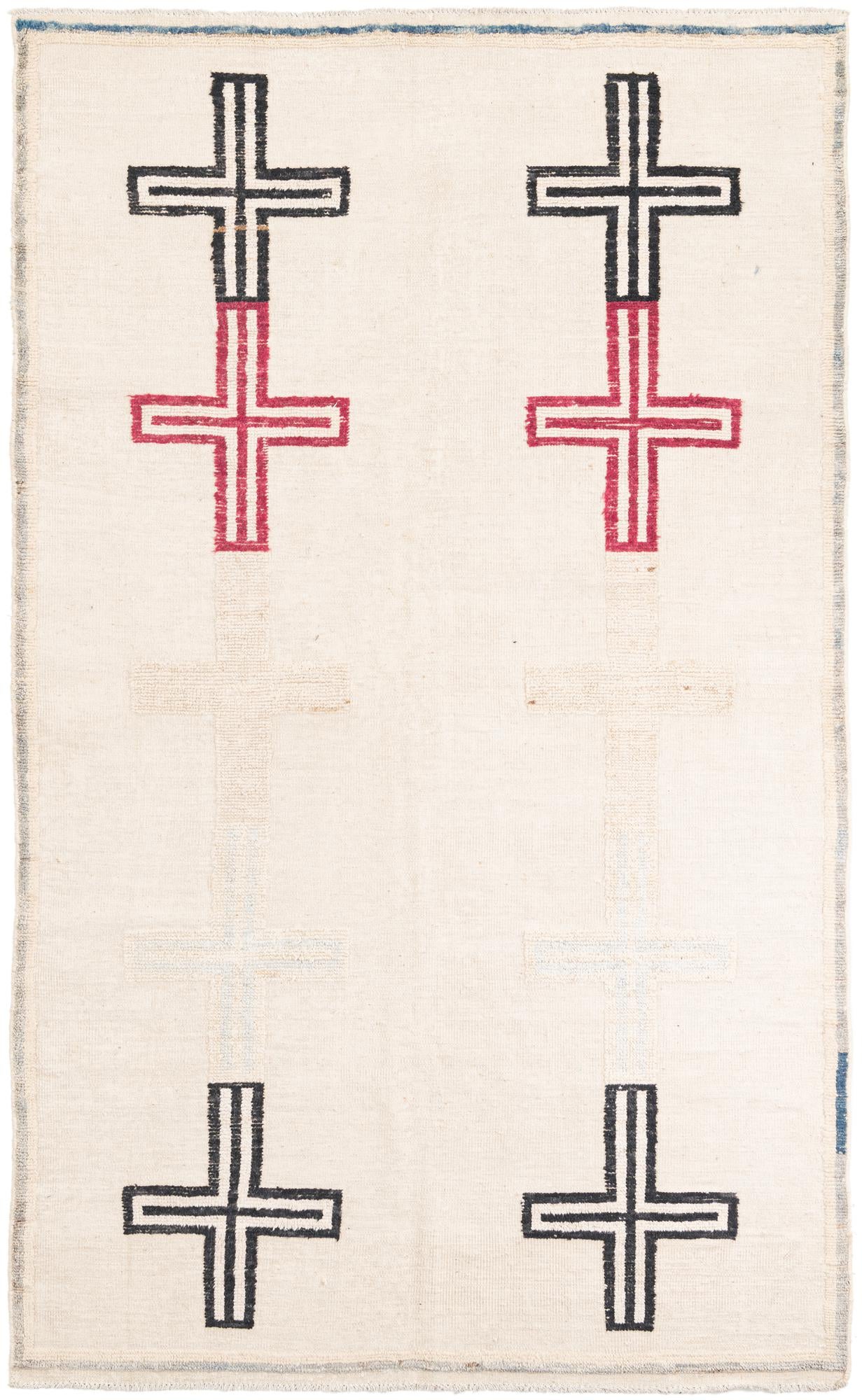 5' 8 x 9' 5 Hand Knotted Moroccan Wool Rug