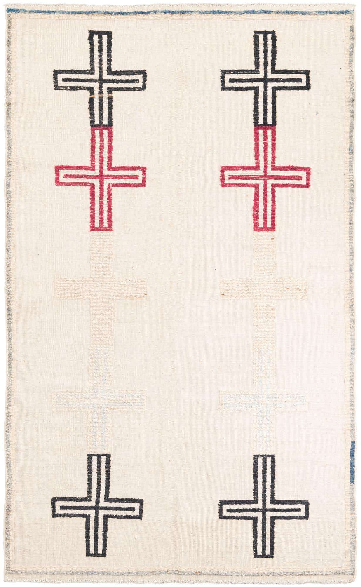 5' 8 x 9' 5 Hand Knotted Moroccan Wool Rug