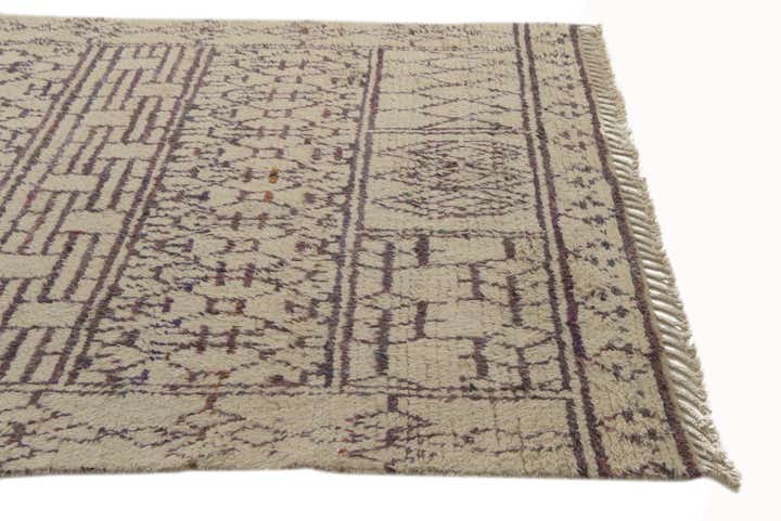 6' x 9' 1 Hand Knotted Moroccan Wool Rug