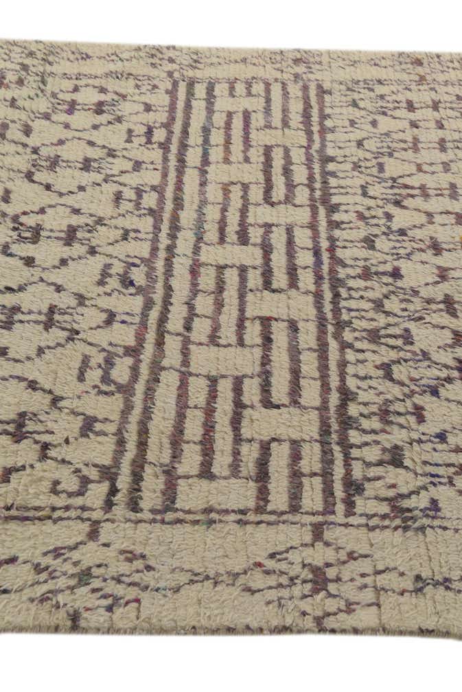 6' x 9' 1 Hand Knotted Moroccan Wool Rug
