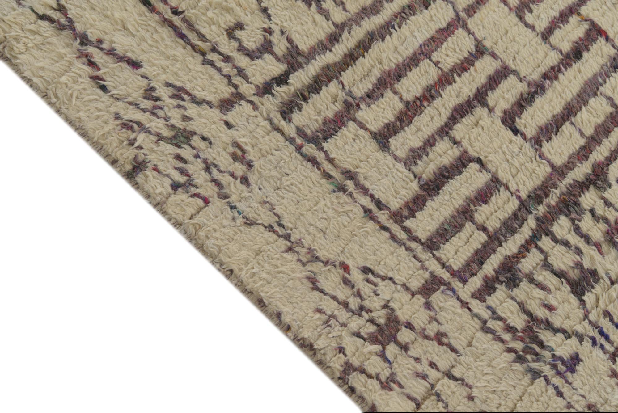 6' x 9' 1 Hand Knotted Moroccan Wool Rug