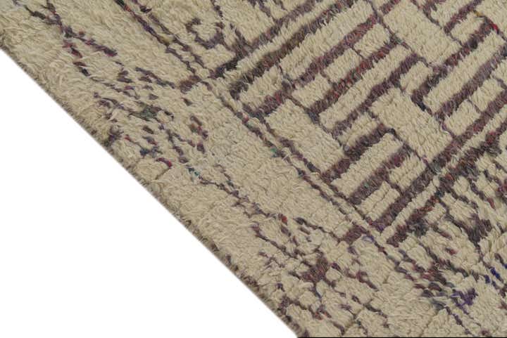 6' x 9' 1 Hand Knotted Moroccan Wool Rug