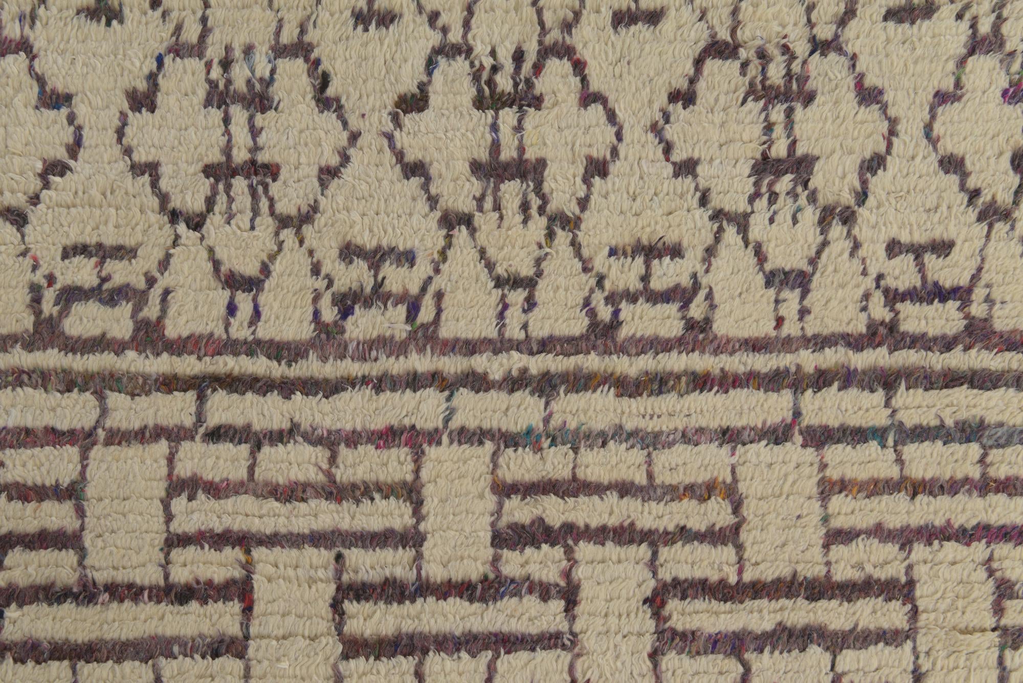 6' x 9' 1 Hand Knotted Moroccan Wool Rug