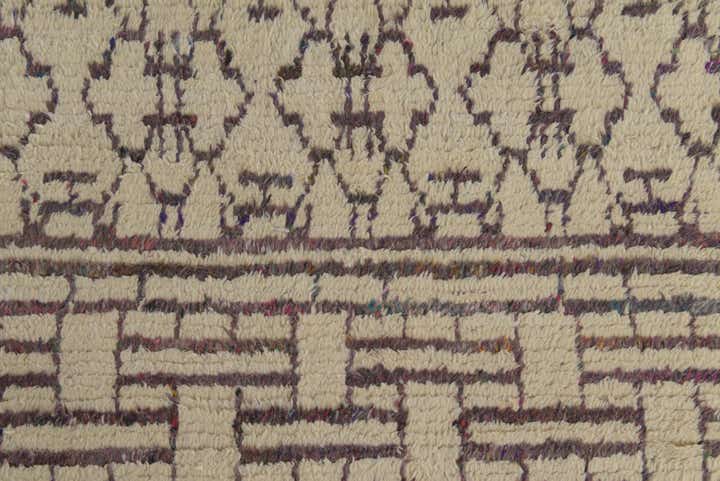 6' x 9' 1 Hand Knotted Moroccan Wool Rug