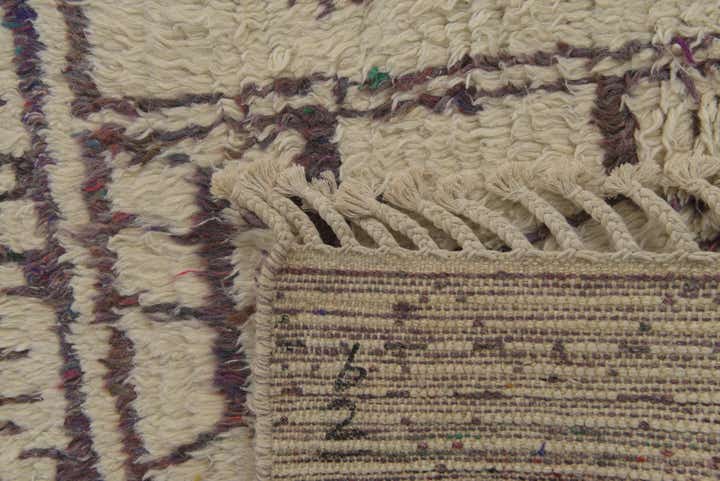 6' x 9' 1 Hand Knotted Moroccan Wool Rug