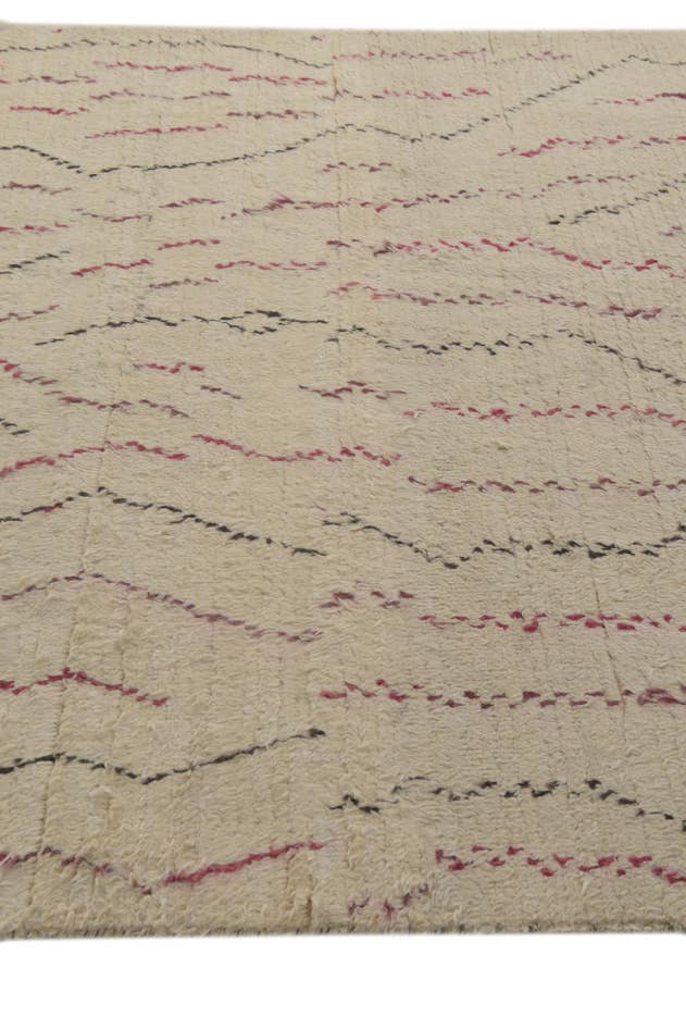 Detail image of 5' 10 x 9' 2 Hand Knotted Moroccan Wool Rug