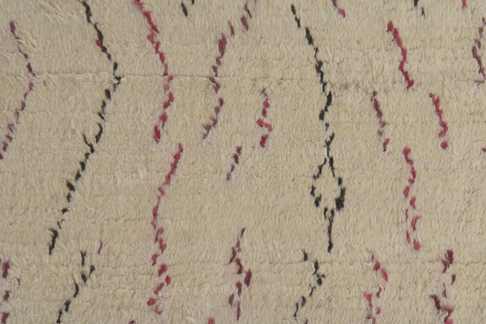 5' 10 x 9' 2 Hand Knotted Moroccan Wool Rug