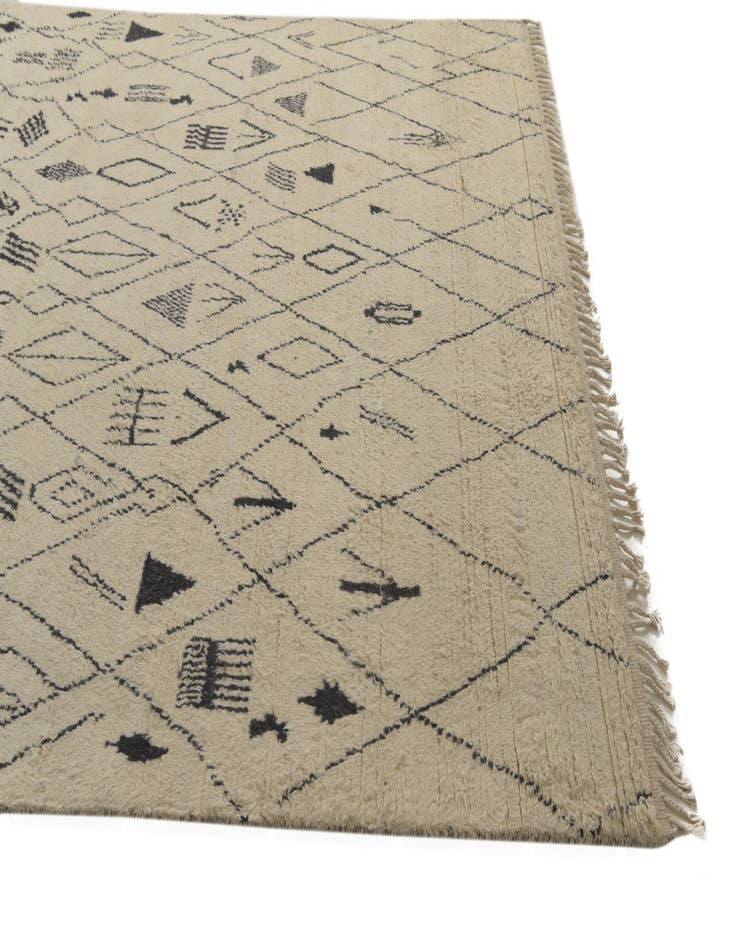 Detail image of 8' x 10' 6  Hand Knotted Moroccan Wool Rug