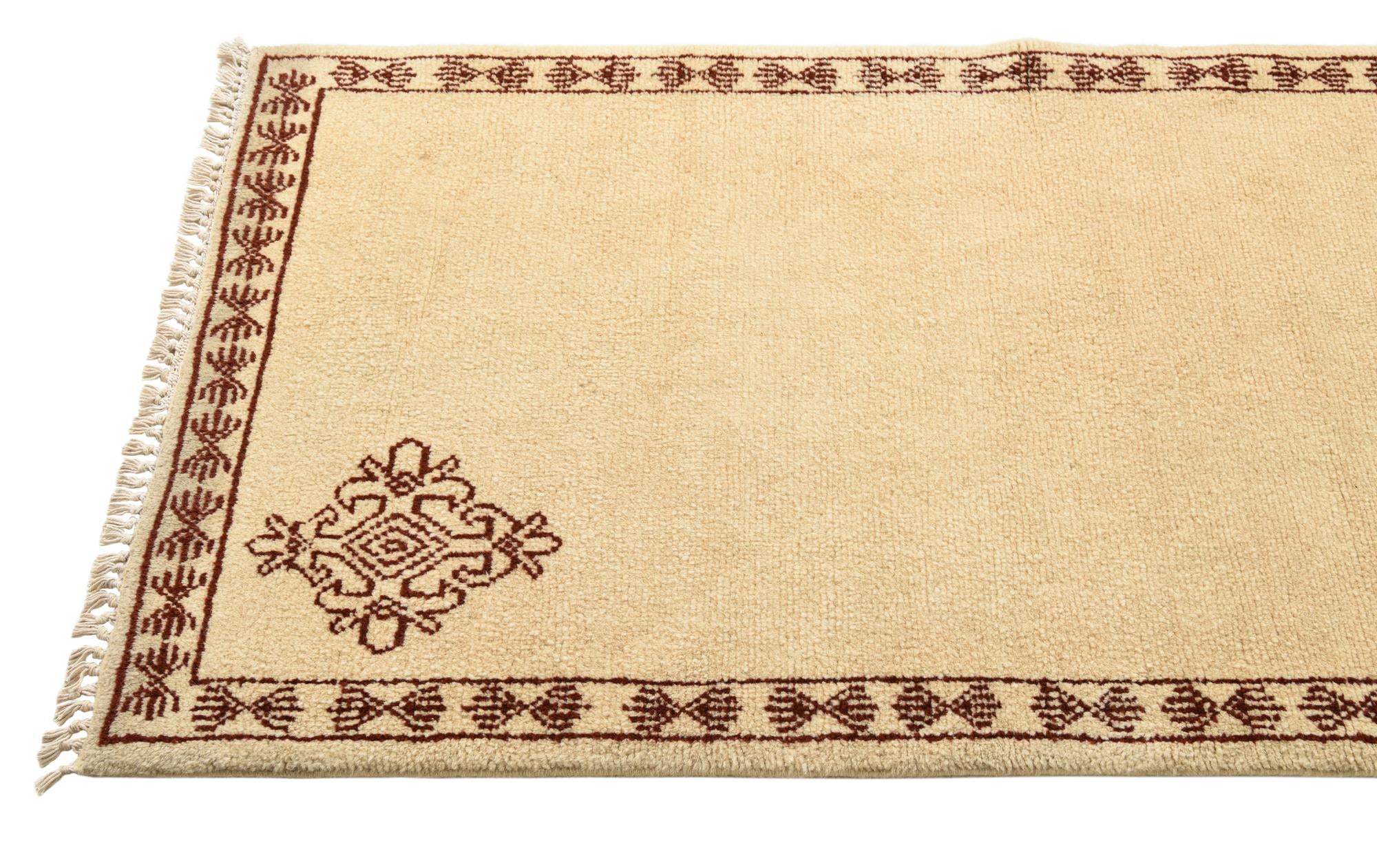 2' 8 x 5' 1 Hand Knotted Moroccan Wool Rug
