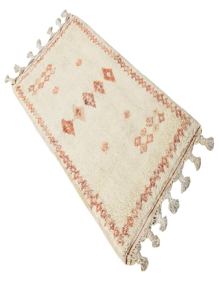 Detail image of 2' 4 x 4' 10  Hand Knotted Moroccan Wool Rug