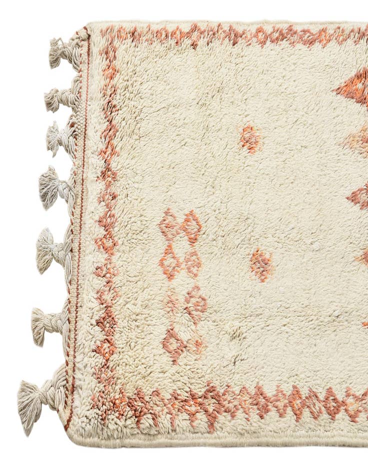 Detail image of 2' 4 x 4' 10  Hand Knotted Moroccan Wool Rug