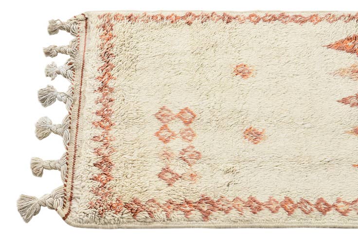 Detail image of 2' 4 x 4' 10 Hand Knotted Moroccan Wool Rug