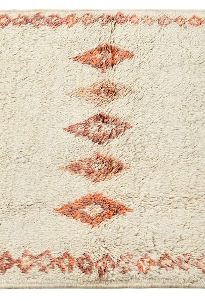 2' 4 x 4' 10 Hand Knotted Moroccan Wool Rug