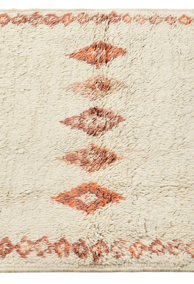 Detail image of 2' 4 x 4' 10 Hand Knotted Moroccan Wool Rug