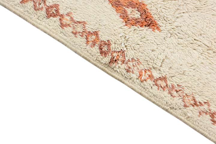 2' 4 x 4' 10 Hand Knotted Moroccan Wool Rug