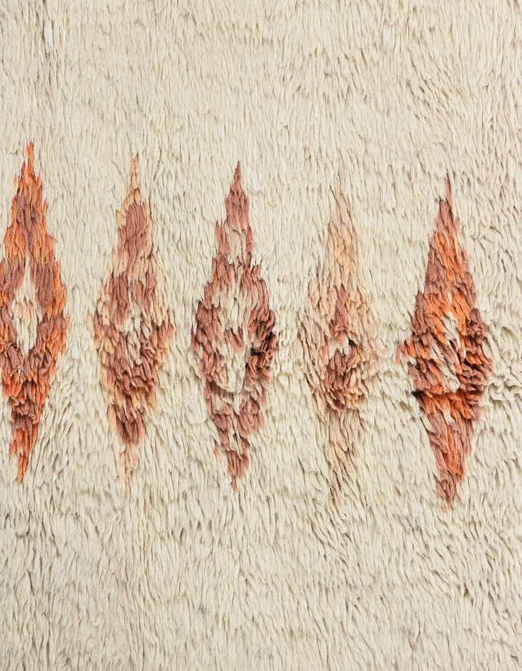 Detail image of 2' 4 x 4' 10  Hand Knotted Moroccan Wool Rug