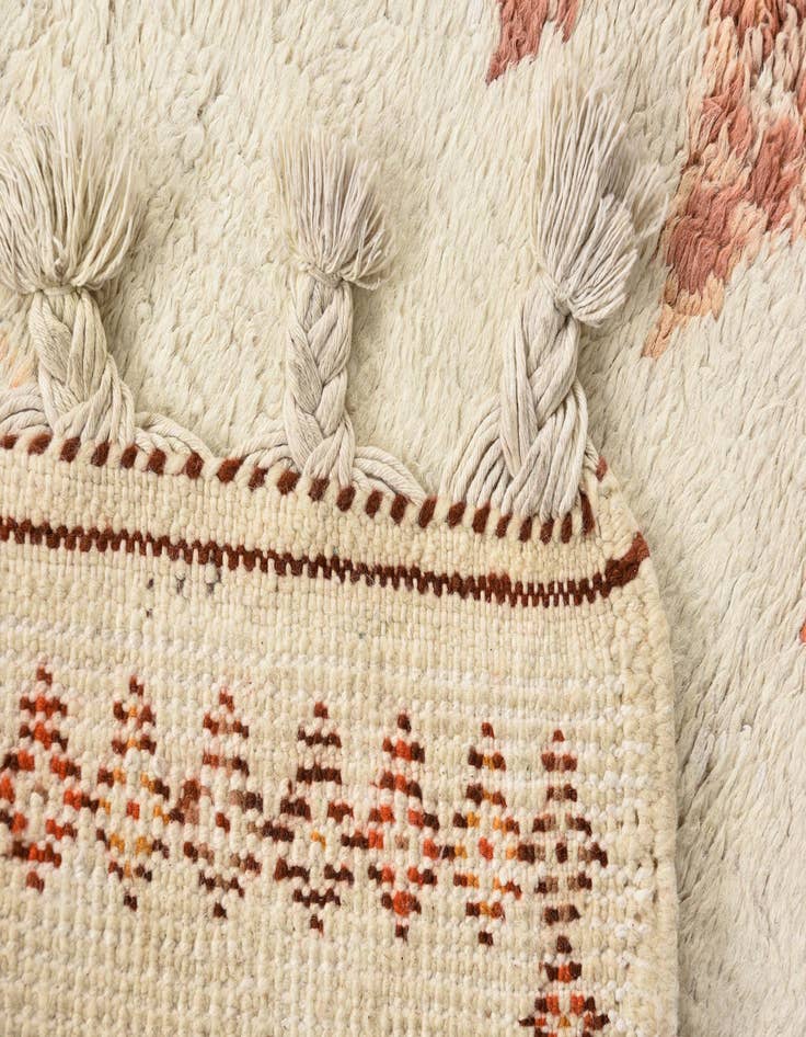 Detail image of 2' 4 x 4' 10  Hand Knotted Moroccan Wool Rug