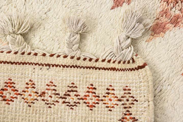 2' 4 x 4' 10 Hand Knotted Moroccan Wool Rug