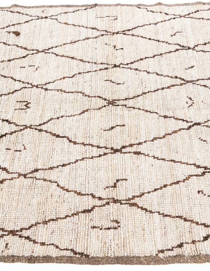 Detail image of 4' 2 x 6' 3  Hand Knotted Moroccan Wool Rug