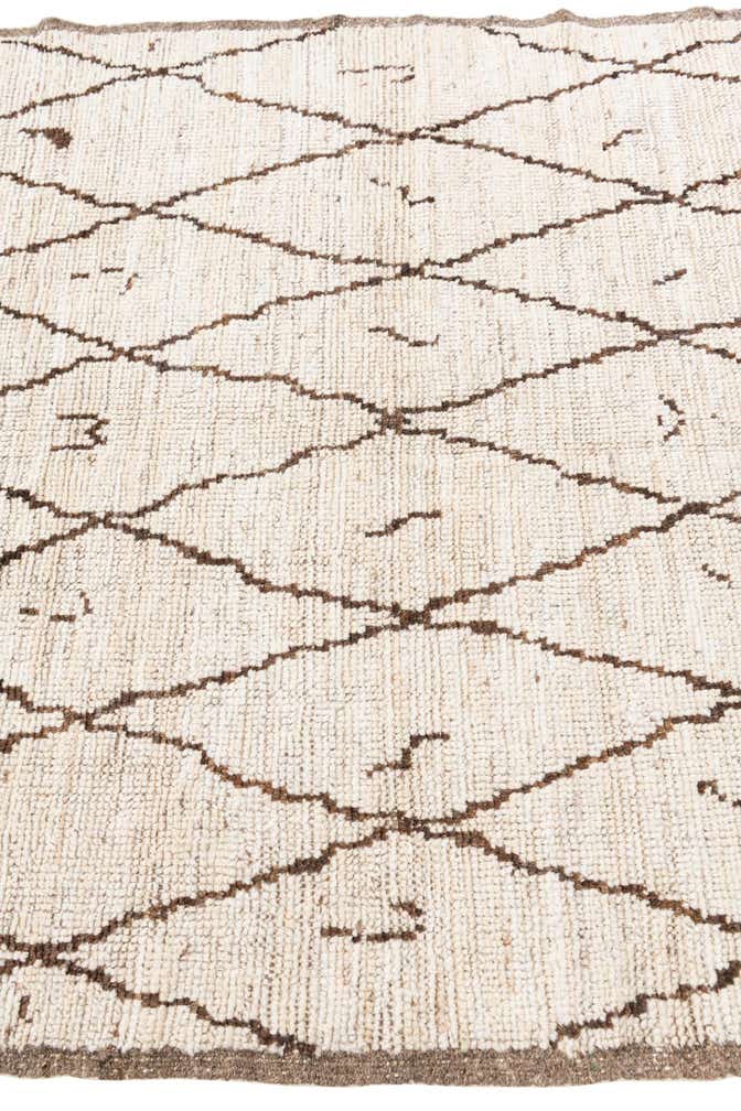 4' 2 x 6' 3 Hand Knotted Moroccan Wool Rug