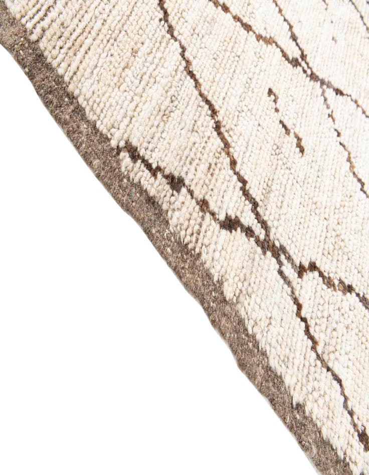 Detail image of 4' 2 x 6' 3  Hand Knotted Moroccan Wool Rug