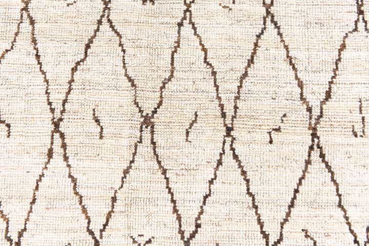 4' 2 x 6' 3 Hand Knotted Moroccan Wool Rug