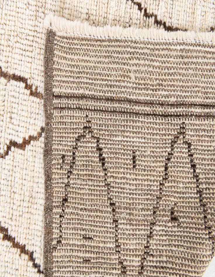 Detail image of 4' 2 x 6' 3  Hand Knotted Moroccan Wool Rug