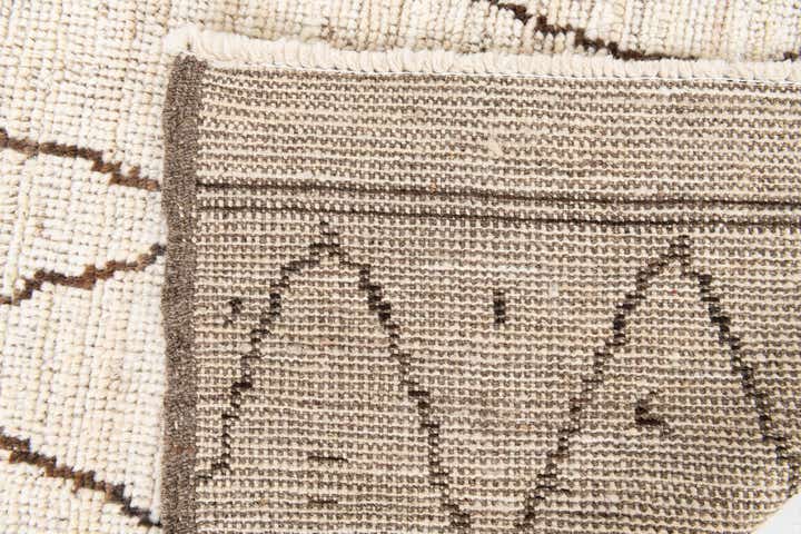 4' 2 x 6' 3 Hand Knotted Moroccan Wool Rug
