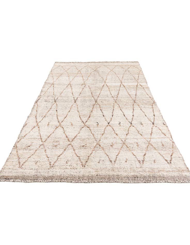 Detail image of 5' x 7' 6 Hand Knotted Moroccan Wool Rug