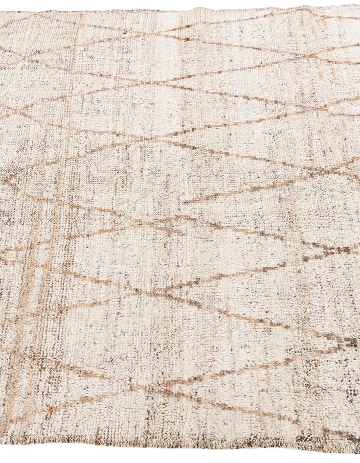 Detail image of 5' x 7' 6  Hand Knotted Moroccan Wool Rug