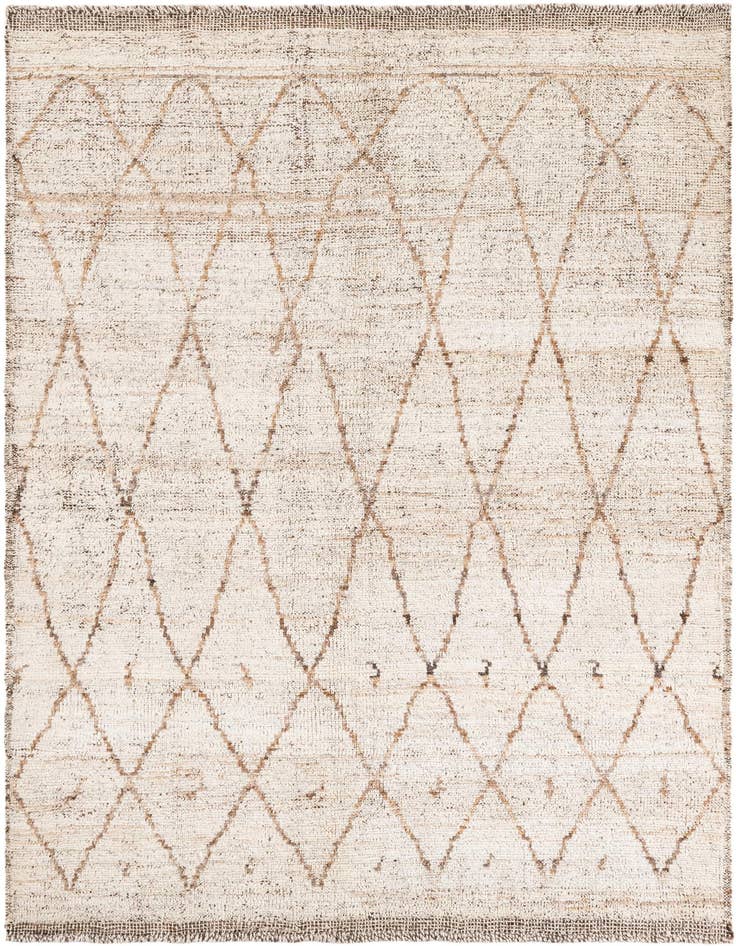 Detail image of 5' x 7' 6 Hand Knotted Moroccan Wool Rug