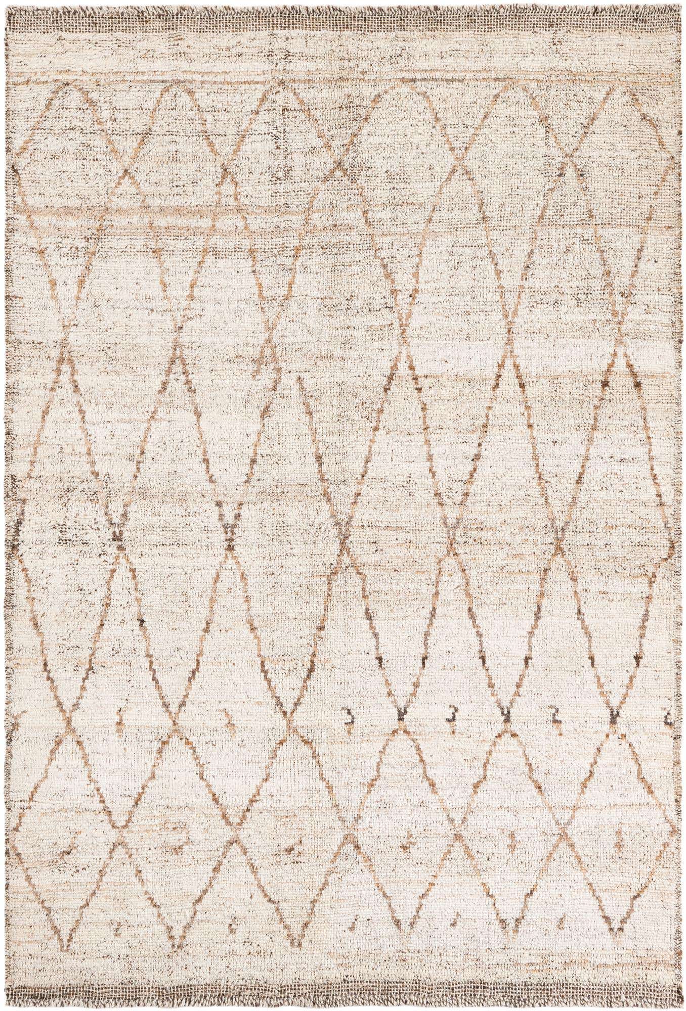 5' x 7' 6 Hand Knotted Moroccan Wool Rug
