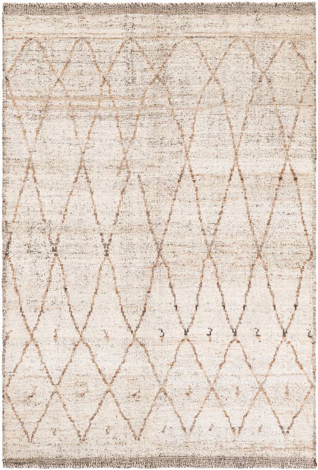 Detail image of 5' x 7' 6 Hand Knotted Moroccan Wool Rug