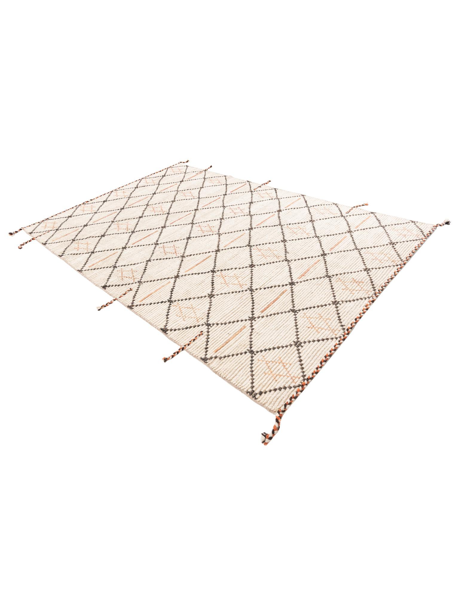 6' x 9' Hand Knotted Moroccan Wool Rug