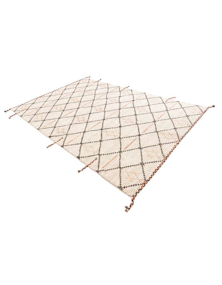 6' x 9' Hand Knotted Moroccan Wool Rug