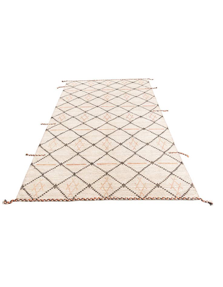 Detail image of 6' x 9' Hand Knotted Moroccan Wool Rug