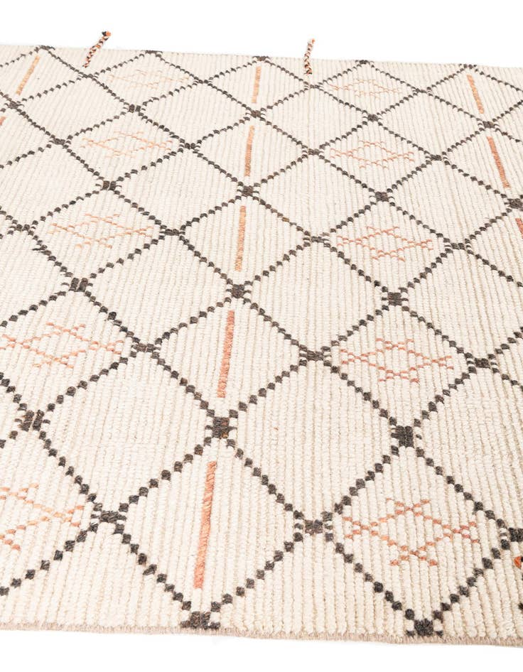 Detail image of 6' x 9' Hand Knotted Moroccan Wool Rug