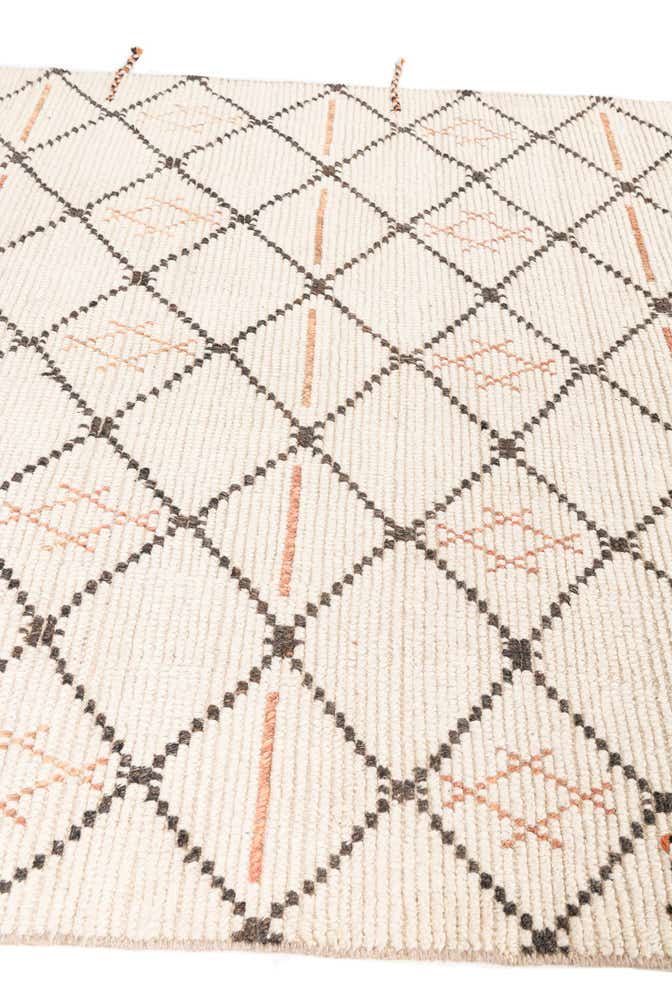 6' x 9' Hand Knotted Moroccan Wool Rug