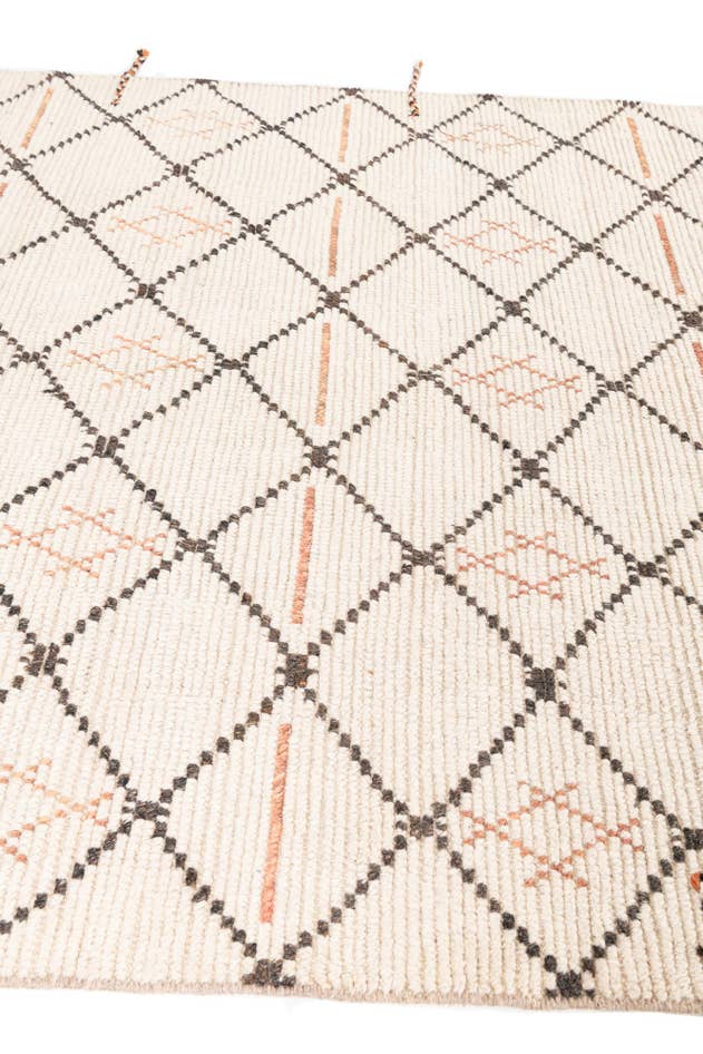 Detail image of 6' x 9' Hand Knotted Moroccan Wool Rug