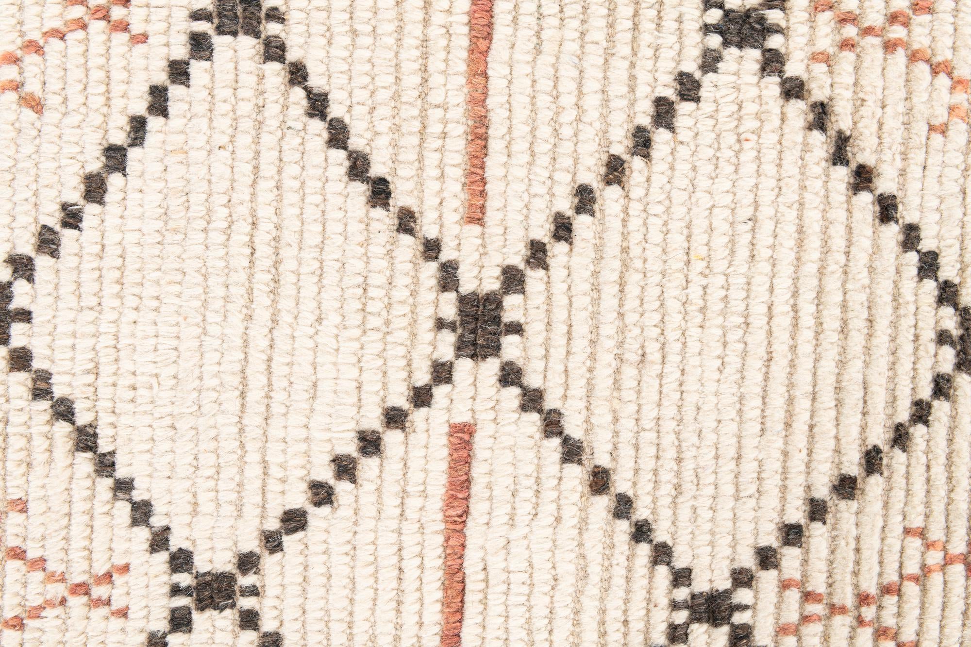 6' x 9' Hand Knotted Moroccan Wool Rug