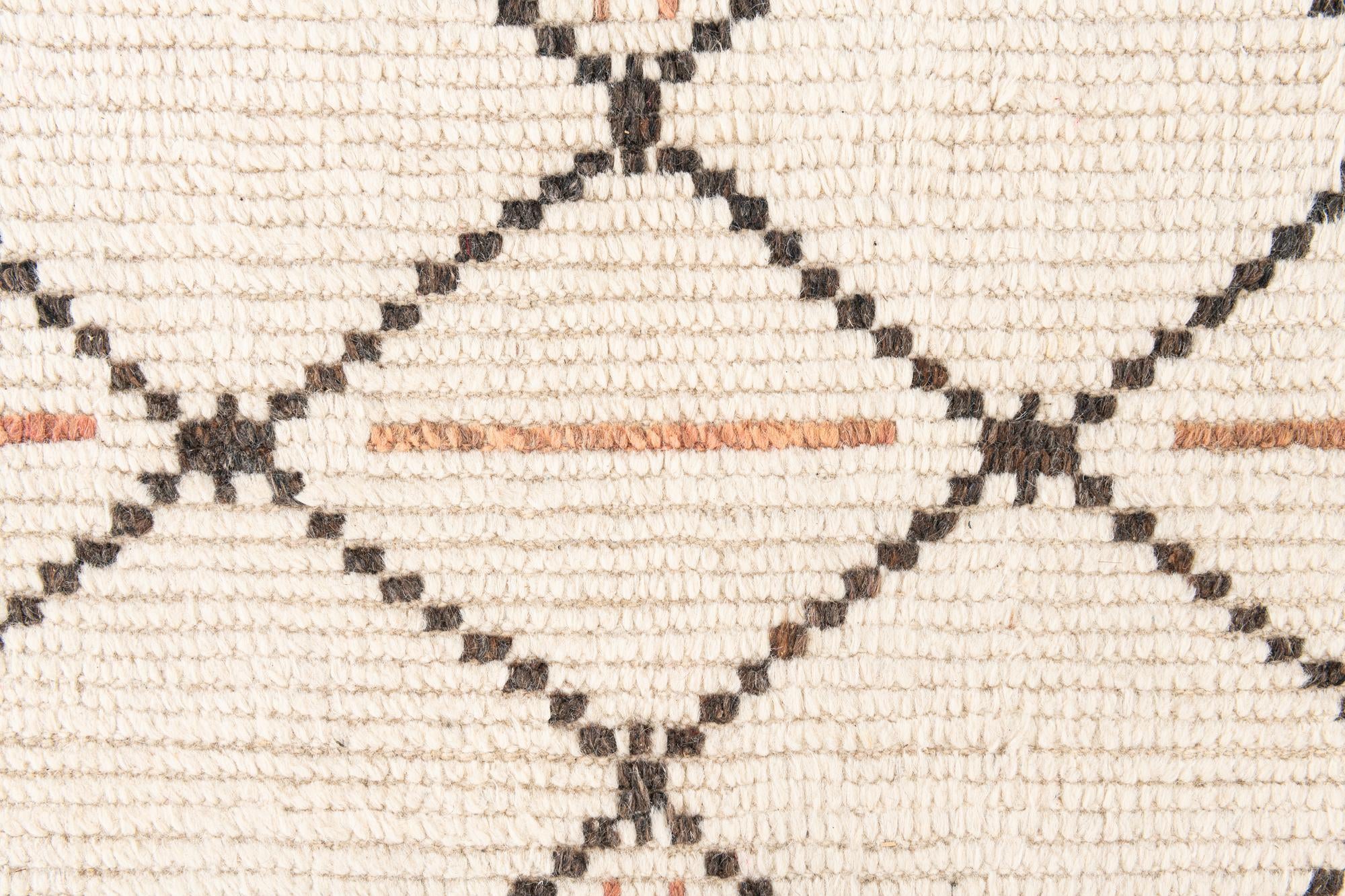 6' x 9' Hand Knotted Moroccan Wool Rug