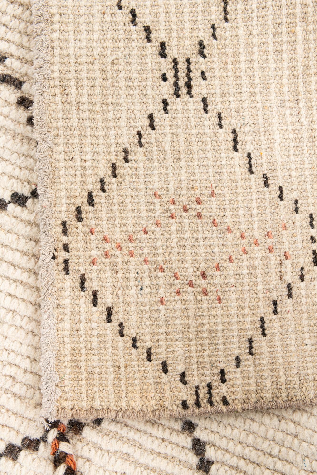 6' x 9' Hand Knotted Moroccan Wool Rug