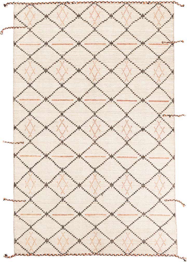 6' x 9' Hand Knotted Moroccan Wool Rug
