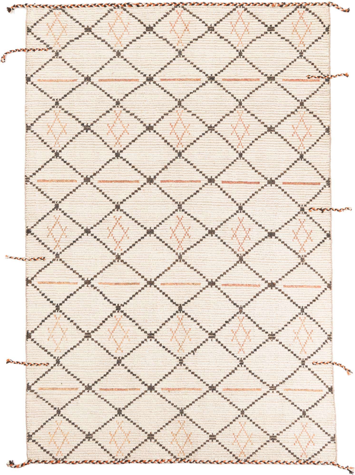 6' x 9' Hand Knotted Moroccan Wool Rug
