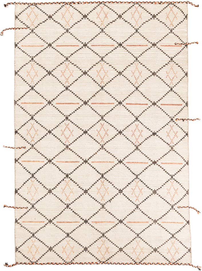 Detail image of 6' x 9' Hand Knotted Moroccan Wool Rug