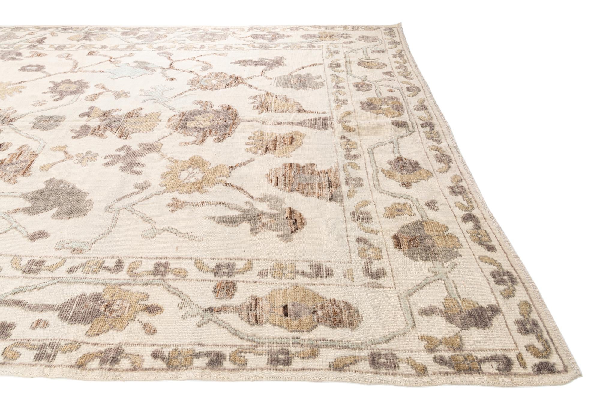 8' 8 x 12' 1 Hand Knotted Moroccan Wool Rug