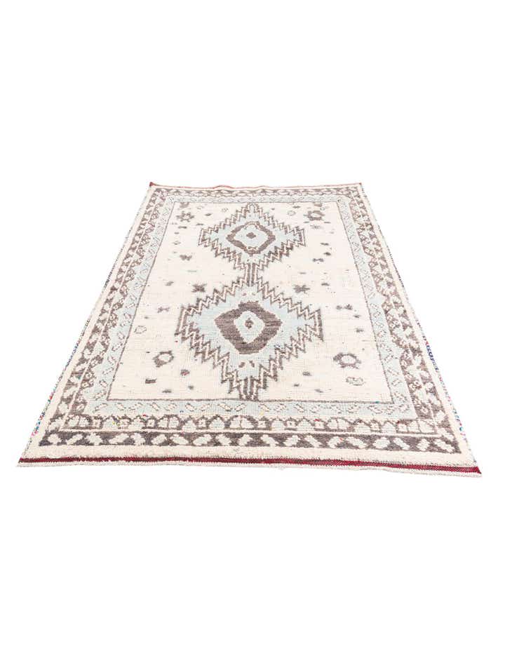 5' 4 x 7' 2 Hand Knotted Moroccan Wool Rug