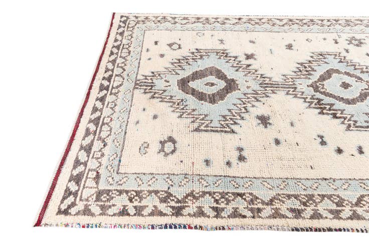 Detail image of 5' 4 x 7' 2 Hand Knotted Moroccan Wool Rug
